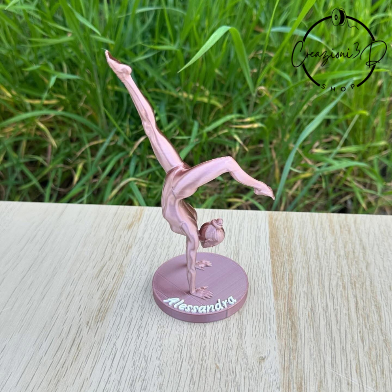 Statuetta a forma di ginnasta ginnastica ritmica ginnastica artistica trofeo ginnasta