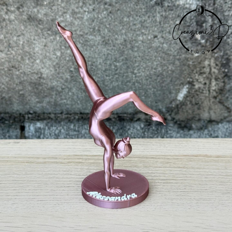 Statuetta a forma di ginnasta ginnastica ritmica ginnastica artistica trofeo ginnasta