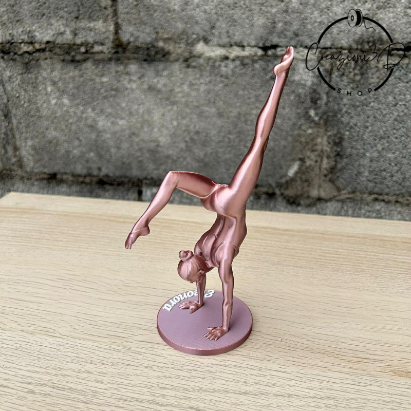 Statuetta a forma di ginnasta ginnastica ritmica ginnastica artistica trofeo ginnasta