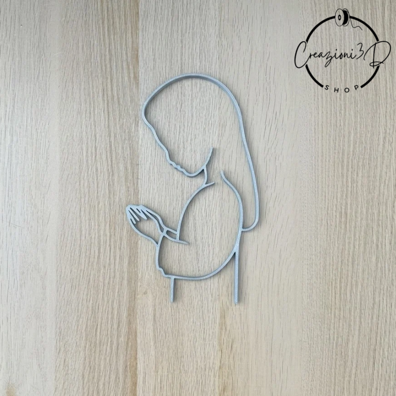 bimba che prega cake topper prima comunione