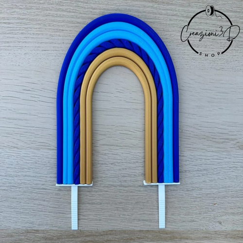 Cake topper arcobaleno