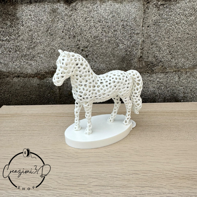 lampada cavallo traforato con microled elegante idea regalo di design economico