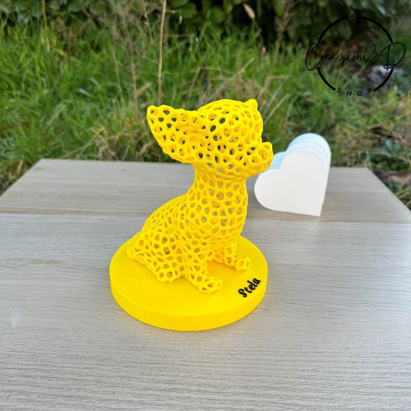 chihuahua luminoso stampa 3d personalizzato idea regalo