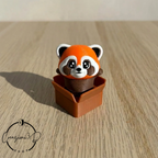 antistress panda rosso fidget da schiacchiare