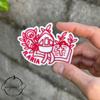 magnete santa cresima personalizzato con nome stampa 3d