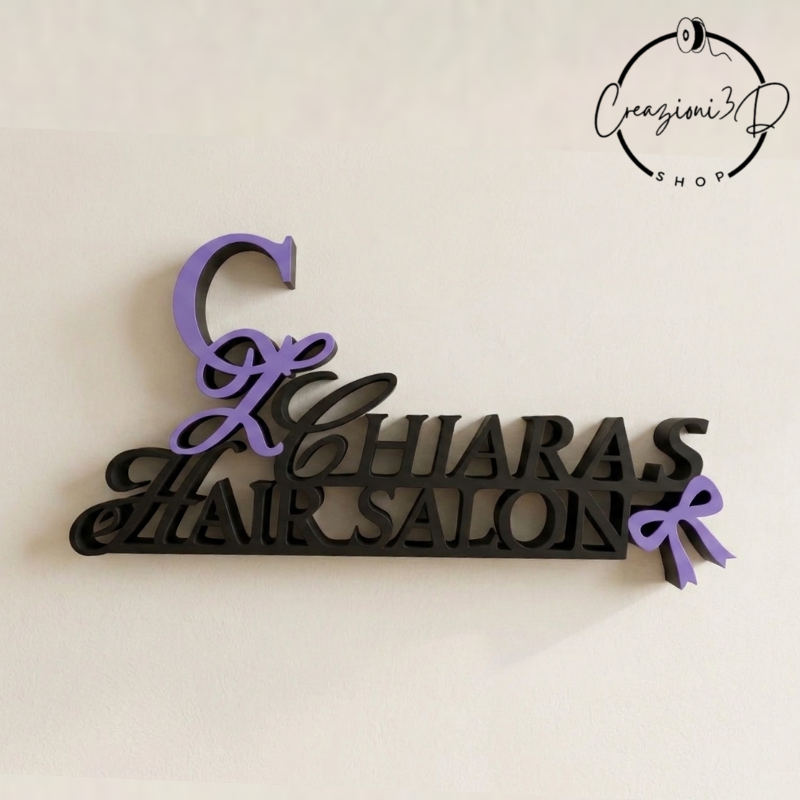 scritta persnalizzata stampa 3d
