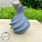 vaso grigio scuro elegante e moderno stampa 3d